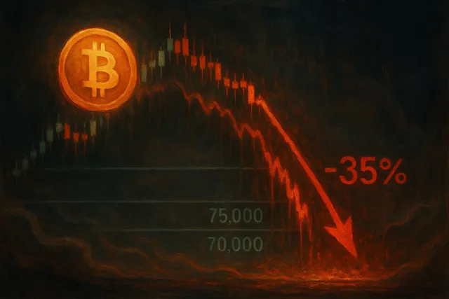 Bitcoin Correction Hits 35% as Traders Eye a Bottom Near $70–75K