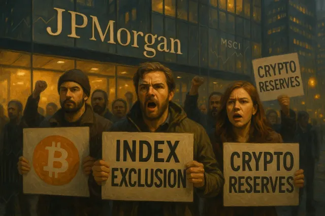 Bitcoin Supporters Call Boycott of JP Morgan Over MSCI Crypto Rules