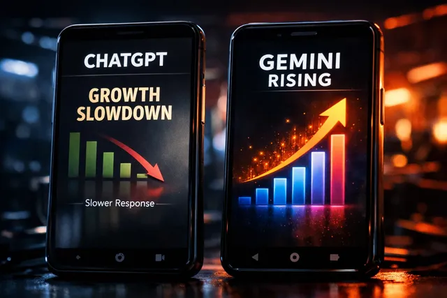 ChatGPT growth slows as Google Gemini gains momentum in the AI assistant market