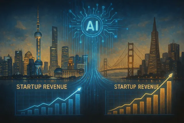 Chinese AI Startups Lag Behind US Rivals in Global Revenue Race