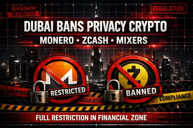 Dubai Enforces Full Ban on Privacy Cryptocurrencies in Financial Zone