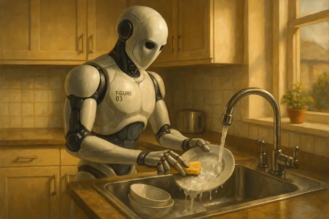 Figure 03 Robot Learns to Wash Dishes and Targets Mass Production