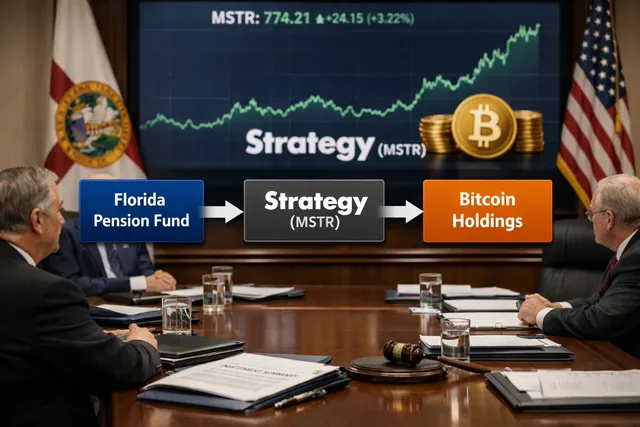 Florida Pension Fund Gains Bitcoin Exposure Through Strategy Shares