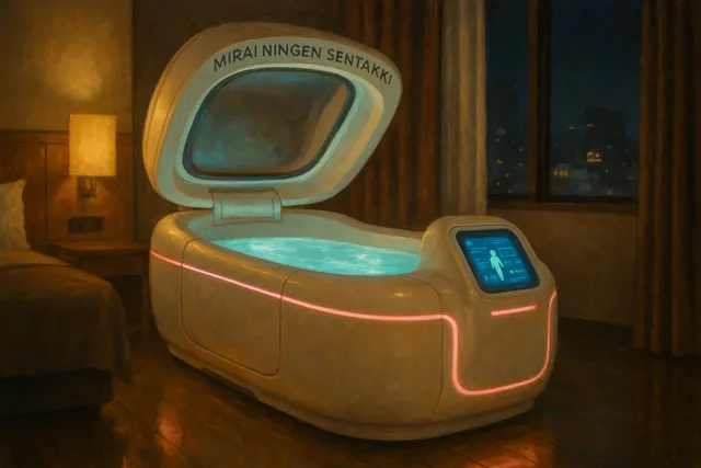 Japan unveils futuristic “Human Washing Machine” for hotel guests