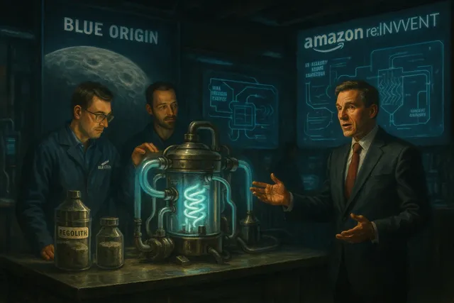 Blue Origin unveils AI-designed device that converts lunar dust into energy