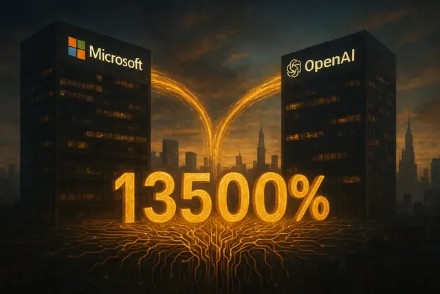 Microsoft’s AI Bet Pays Off With 13,500% Return After OpenAI Deal