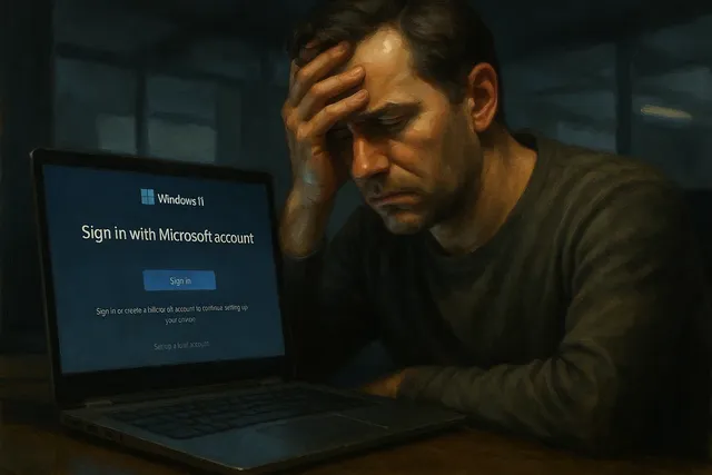 Microsoft Tightens Windows 11 Setup — Online Microsoft Account Now Required