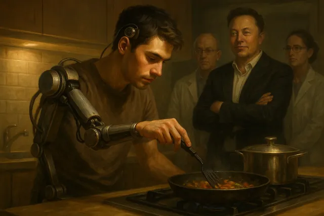 Paralyzed Man Cooks a Meal Using Neuralink Brain Implant
