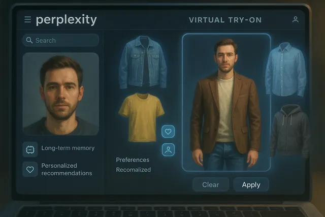 Perplexity introduces virtual try-on feature and long-term AI memory