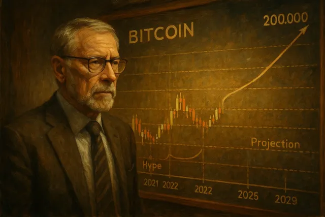 Peter Brandt Predicts Bitcoin Won’t Reach $200K Until Q3 2029