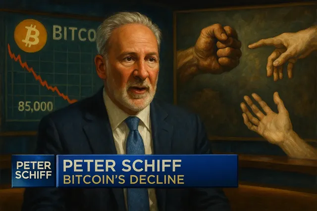 Peter Schiff Warns “Weak Hands” Will Deepen Bitcoin’s Decline
