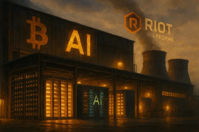 Riot Boosts Bitcoin Mining 27% Ahead of AI Data Center Pivot