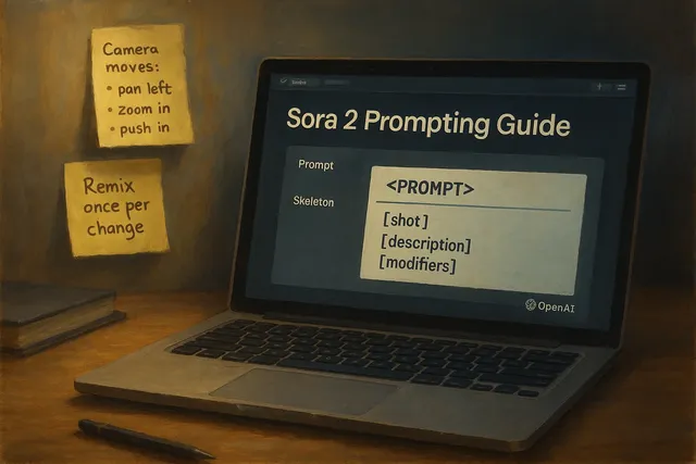 OpenAI publishes Sora 2 prompting guide with skeleton & tips