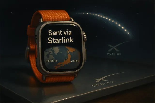 Starlink Satellite Messaging Arrives on Apple Watch in Canada and Japan