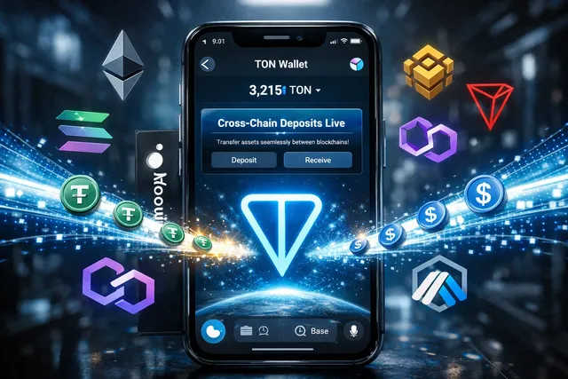 TON Wallet launches cross-chain deposits in Telegram