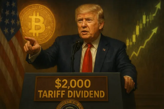 Trump Announces $2,000 “Tariff Dividend” — What It Means for Crypto
