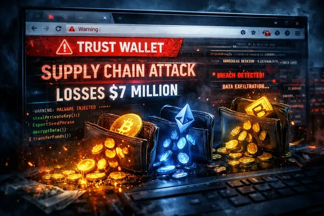 Trust Wallet Chrome Extension Compromised in $7M Supply Chain Attack