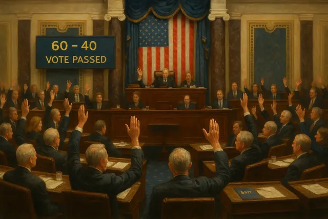 US Senate chamber voting to end 43-day government shutdown