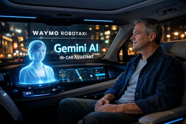 Waymo Tests Gemini AI Assistant Inside Autonomous Robotaxis